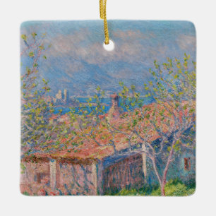 Claude Monet - Gartenhaus bei Antibes Keramikornament
