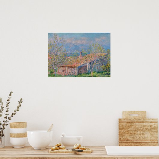 Claude Monet - Gartenhaus bei Antibes Poster (Küche)