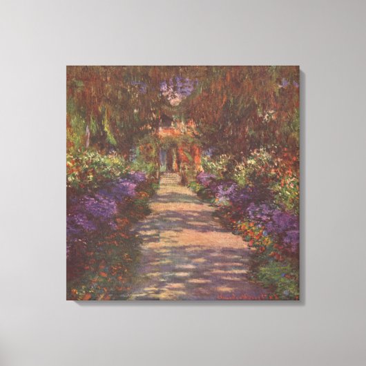 Claude Monet – Gartenweg – 1902 Leinwanddruck (Vorderseite)