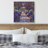 Claude Monet - Gartenweg Leinwanddruck (Insitu (Schlafzimmer))
