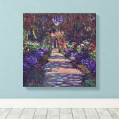 Claude Monet - Gartenweg Leinwanddruck (Insitu (Holzboden))