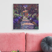 Claude Monet - Gartenweg Leinwanddruck (Insitu (Wohnzimmer))