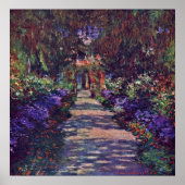 Claude Monet - Gartenweg Poster (Vorne)