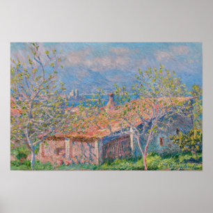 Claude Monet - Gärtnerhaus in Antibes Poster