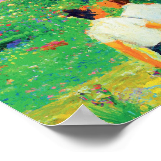 Claude Monet Gay Lovers AI Generiert Poster (Ecke)