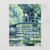 Claude Monet Gay Lovers im Garten Postkarte (Vorderseite)
