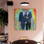 Claude Monet Gay Wedding AI Poster<br><div class="desc">Wie wäre es,  wenn Monet eine zeitgenössische Serie malen würde? Künstliche Intelligenz lasse uns das zu erreichen! Dieses Gemälde wird durch künstliche Intelligenz mit Keywords und nachahmendem Monet Stil erzeugt. Es ist einfach eine lustige Art,  sich Dinge anders vorzustellen;)</div>