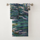 Claude Monet - Gelbe und Lila Irische Badhandtuch Set (Insitu)