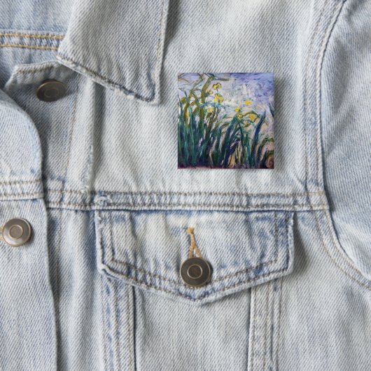 Claude Monet - Gelbe und Lila Irische Button (Beispiel)
