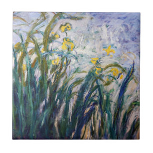 Claude Monet - Gelbe und Lila Irische Fliese