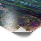 Claude Monet - Gelbe und Lila Irische Fotodruck (Ecke)