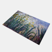 Claude Monet - Gelbe und Lila Irische Fußmatte (Schrägansicht)