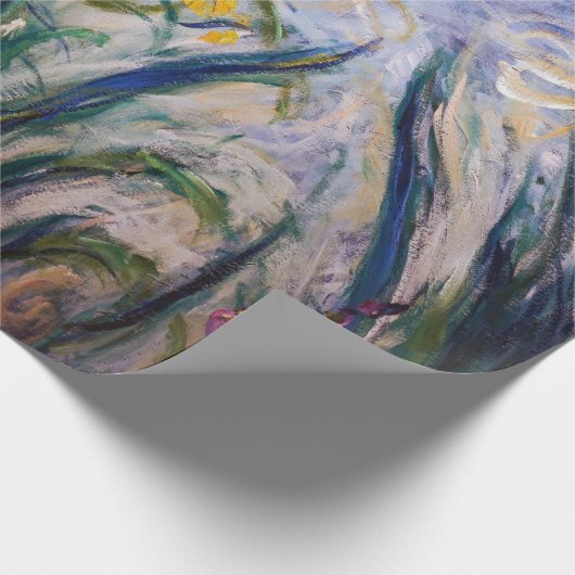 Claude Monet - Gelbe und Lila Irische Geschenkpapier (Ecke)