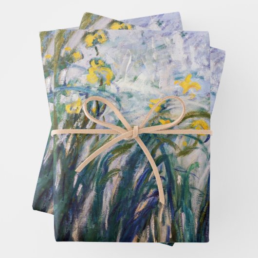 Claude Monet - Gelbe und Lila Irische Geschenkpapier Set (Beispiel)