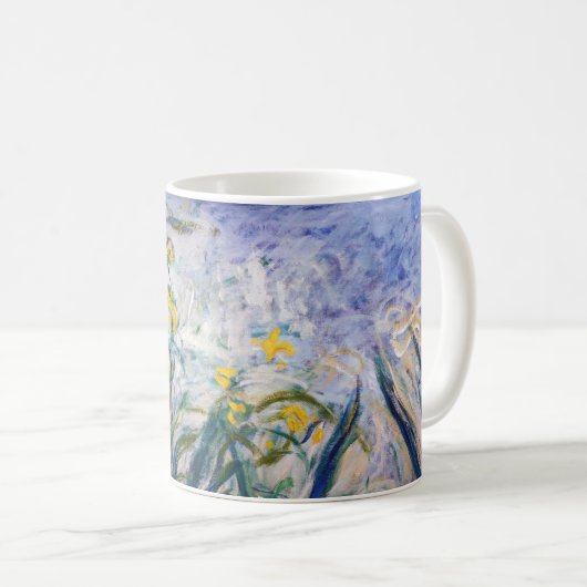 Claude Monet - Gelbe und Lila Irische Kaffeetasse (VorderseiteRechts)