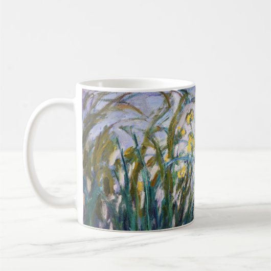 Claude Monet - Gelbe und Lila Irische Kaffeetasse (Links)
