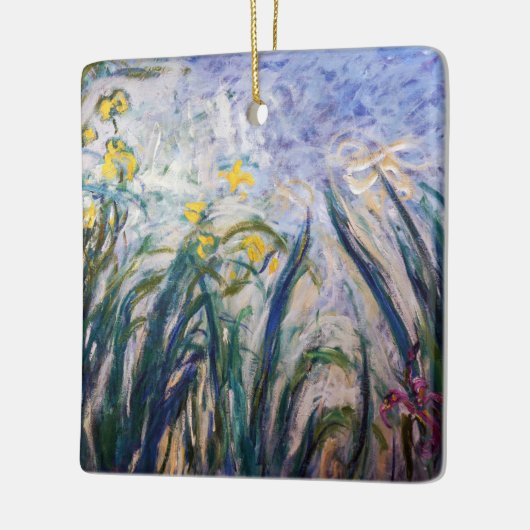 Claude Monet - Gelbe und Lila Irische Keramikornament (Links)