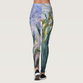 Claude Monet - Gelbe und Lila Irische Leggings (Rückseite)