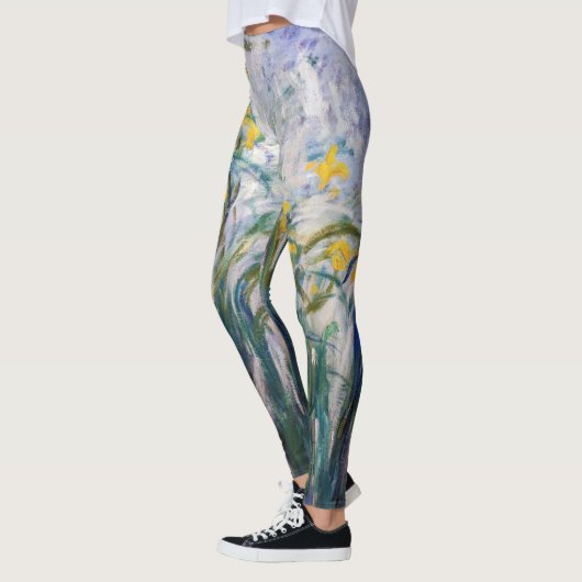Claude Monet - Gelbe und Lila Irische Leggings (Links)