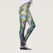 Claude Monet - Gelbe und Lila Irische Leggings (Rechts)