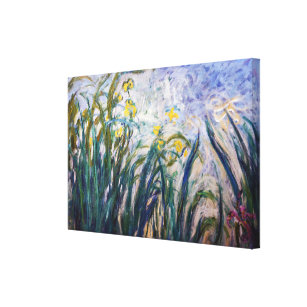 Claude Monet - Gelbe und Lila Irische Leinwanddruck