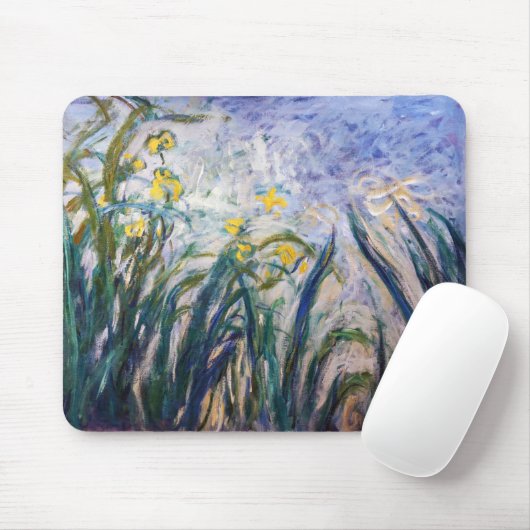 Claude Monet - Gelbe und Lila Irische Mousepad (Mit Mouse)
