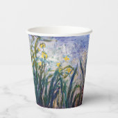 Claude Monet - Gelbe und Lila Irische Pappbecher (Rückseite)