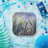 Claude Monet - Gelbe und Lila Irische Pappteller (Party)