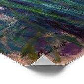 Claude Monet - Gelbe und Lila Irische Poster (Ecke)