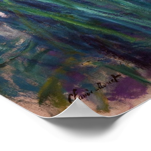 Claude Monet - Gelbe und Lila Irische Poster (Ecke)