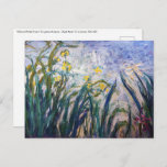 Claude Monet - Gelbe und Lila Irische Postkarte<br><div class="desc">Gelbe und Lila Irische / Iris jaunes et mauves - Claude Monet,  Oil on Leinwand,  1924-1925</div>