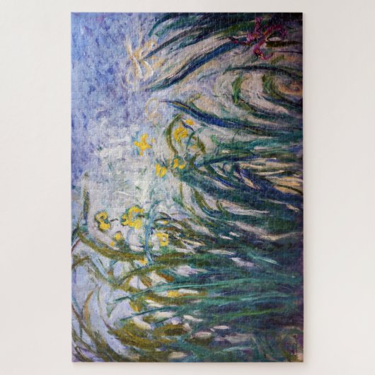 Claude Monet - Gelbe und Lila Irische Puzzle (Vertikal)