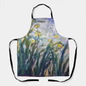 Claude Monet - Gelbe und Lila Irische Schürze (Vorderseite)
