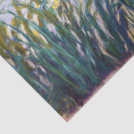 Claude Monet - Gelbe und Lila Irische Seidenpapier (Ausschnitt)