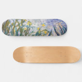 Claude Monet - Gelbe und Lila Irische Skateboard (Horizontal)
