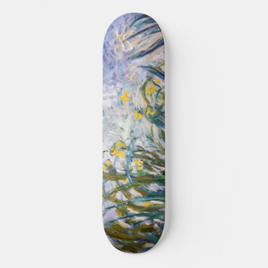 Claude Monet - Gelbe und Lila Irische Skateboard (Vorderseite)