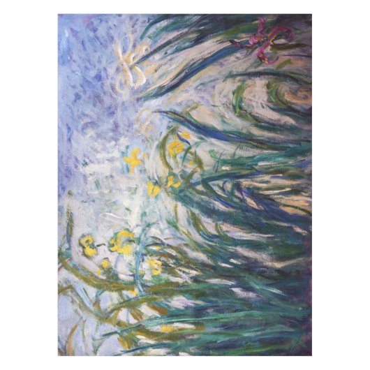 Claude Monet - Gelbe und Lila Irische Tischdecke (Vorderseite)