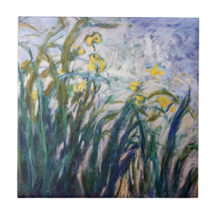 Claude Monet - Gelbe und violette Schwertlilien Fliese