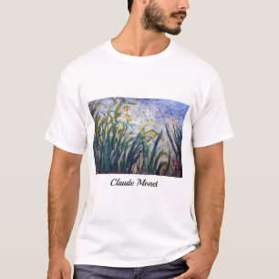 Claude Monet - Gelbe und violette Schwertlilien T-Shirt