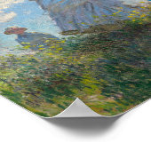 Claude Monet Gemälde von Lady mit Parasol Poster (Ecke)