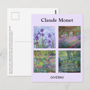 Claude Monet - Giverny Meisterwerke Auswahl Postkarte