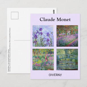 Claude Monet - Giverny Meisterwerke Auswahl Postkarte