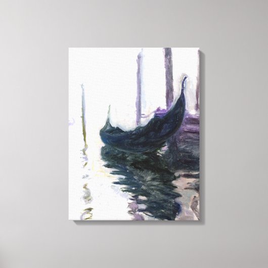 Claude Monet Gondola in Venedig Leinwanddruck (Vorderseite)