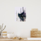 Claude Monet Gondola in Venedig Poster (Küche)