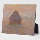 Claude Monet | Grainstack, Sonne im Nebel Fotoplatte (Seite)