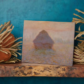 Claude Monet | Grainstack, Sonne im Nebel Fotoplatte (Seite)