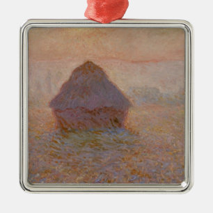 Claude Monet Grainstack, Sun im Nebel Ornament Aus Metall