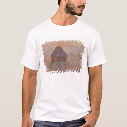 Claude Monet | Grainstack, Sun im Nebel T-Shirt (Vorderseite)
