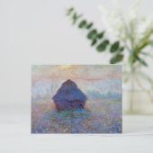 Claude Monet Grainstack, Sun in the Mist Postkarte (Stehend Vorderseite)
