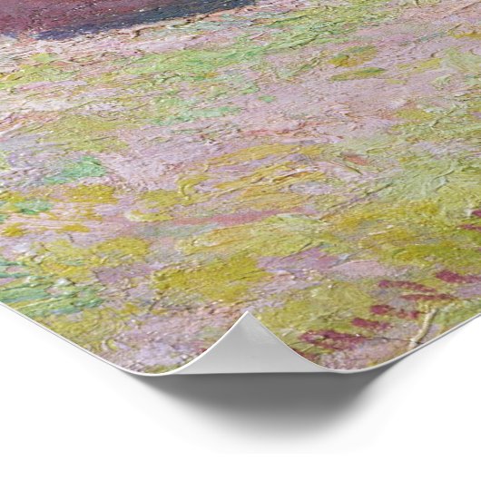 Claude Monet | Grainstacks am Ende des Sommers Poster (Ecke)